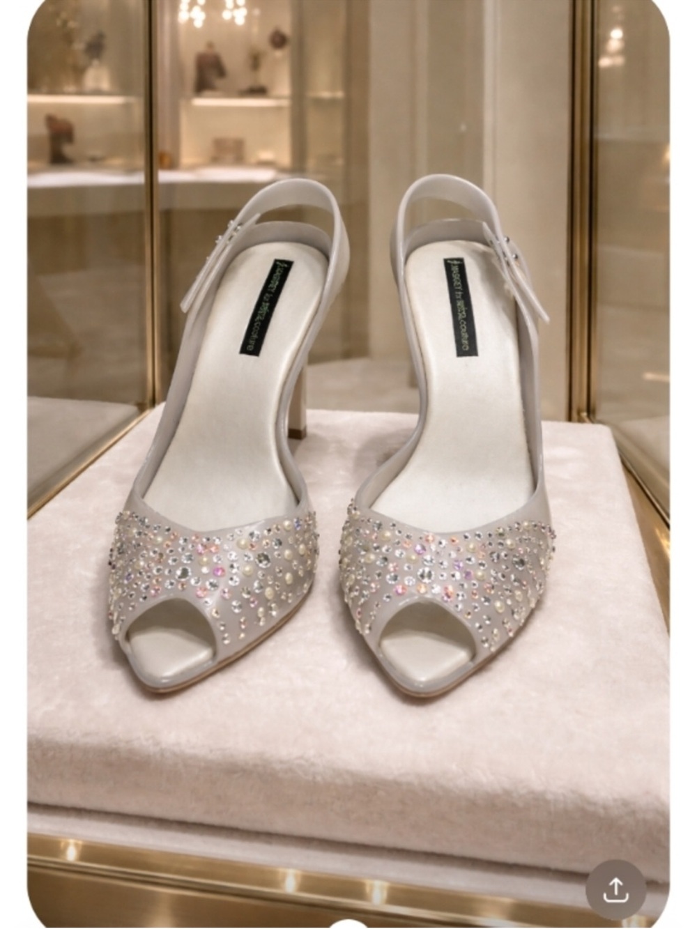 J Maskrey for Melissa Couture WEDDING EDITION SWAROVSKI CRYSTAL HEELS